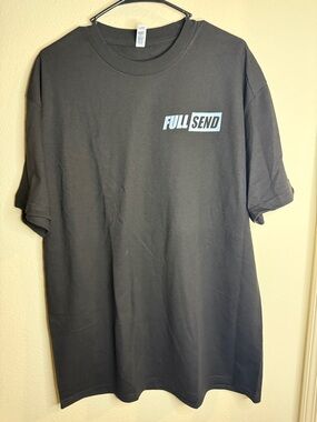 Full Send Men's Black Short Sleeve Graphic Tee